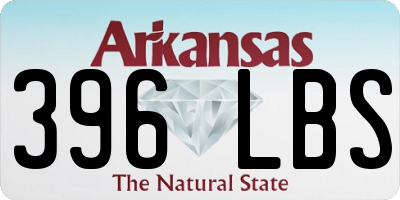 AR license plate 396LBS