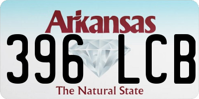 AR license plate 396LCB