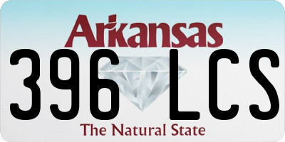 AR license plate 396LCS