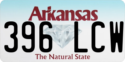 AR license plate 396LCW