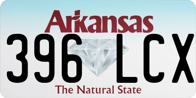 AR license plate 396LCX