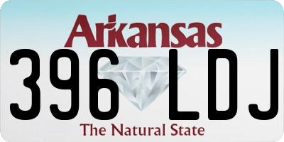 AR license plate 396LDJ