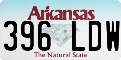 AR license plate 396LDW