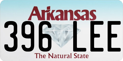 AR license plate 396LEE