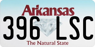 AR license plate 396LSC
