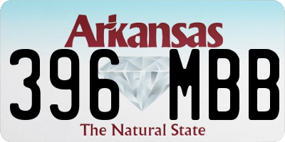 AR license plate 396MBB