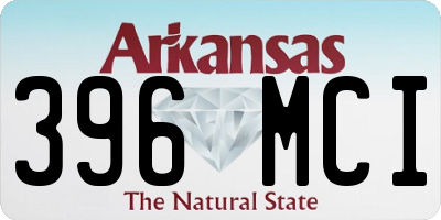 AR license plate 396MCI