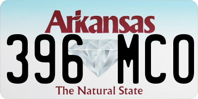 AR license plate 396MCO