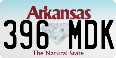 AR license plate 396MDK