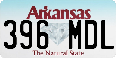 AR license plate 396MDL