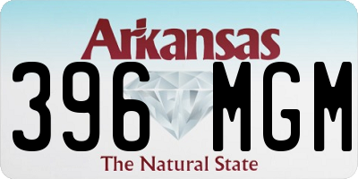 AR license plate 396MGM