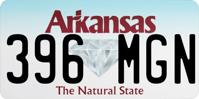 AR license plate 396MGN