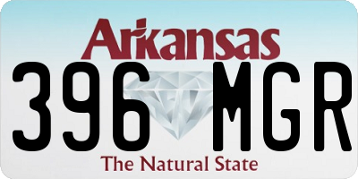 AR license plate 396MGR