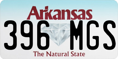 AR license plate 396MGS