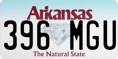 AR license plate 396MGU