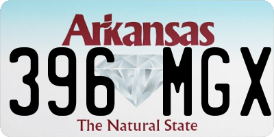 AR license plate 396MGX