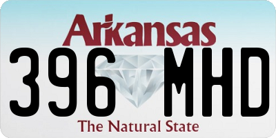 AR license plate 396MHD