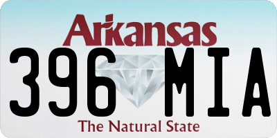 AR license plate 396MIA