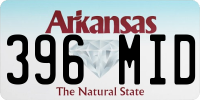 AR license plate 396MID