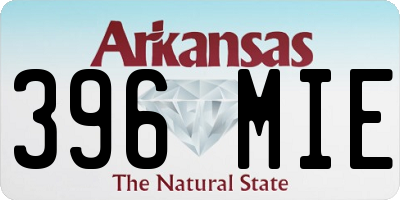 AR license plate 396MIE