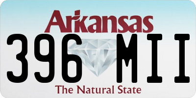 AR license plate 396MII