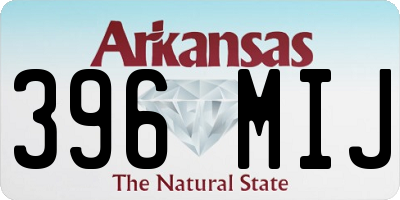 AR license plate 396MIJ