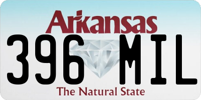 AR license plate 396MIL