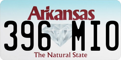 AR license plate 396MIO