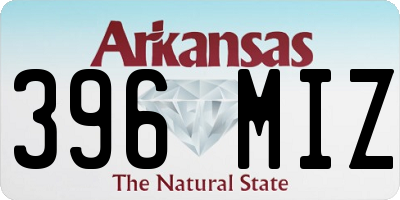 AR license plate 396MIZ