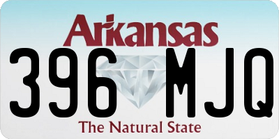 AR license plate 396MJQ