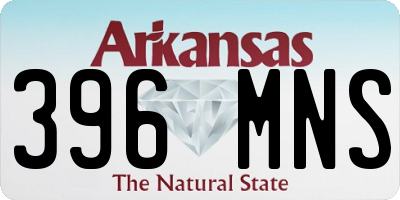 AR license plate 396MNS