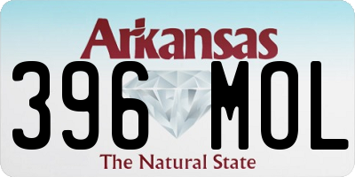 AR license plate 396MOL