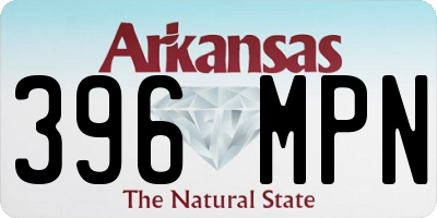 AR license plate 396MPN