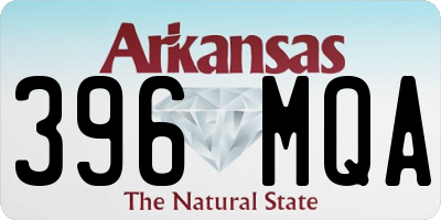 AR license plate 396MQA