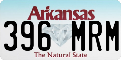 AR license plate 396MRM