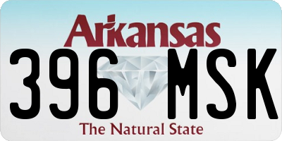 AR license plate 396MSK