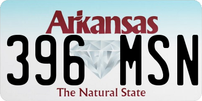 AR license plate 396MSN