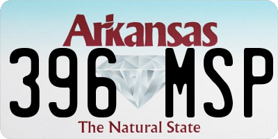 AR license plate 396MSP