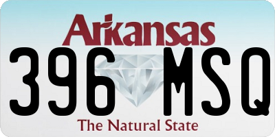 AR license plate 396MSQ