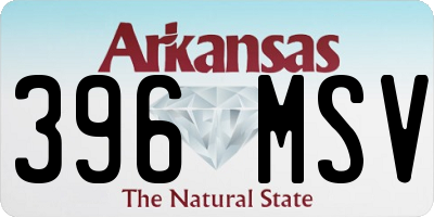 AR license plate 396MSV