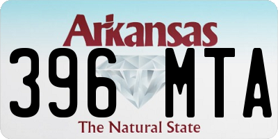 AR license plate 396MTA