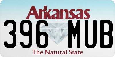 AR license plate 396MUB