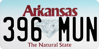 AR license plate 396MUN
