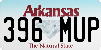 AR license plate 396MUP