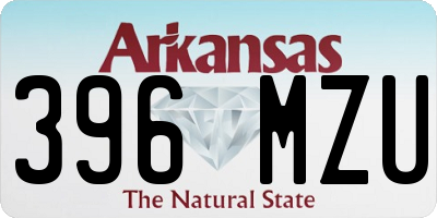 AR license plate 396MZU