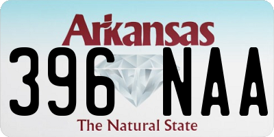 AR license plate 396NAA