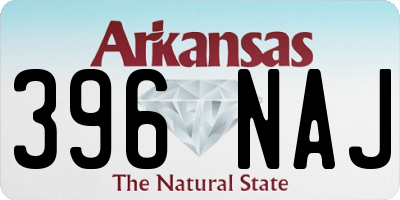 AR license plate 396NAJ