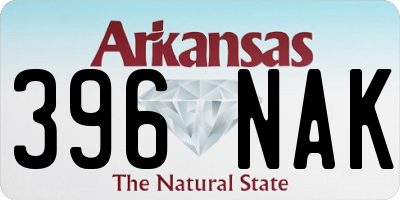 AR license plate 396NAK