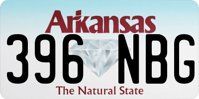 AR license plate 396NBG