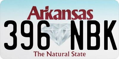 AR license plate 396NBK